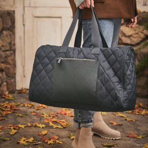 Quilted Weekender Duffel Bag